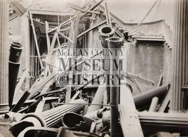 Courthouse interior post-fire