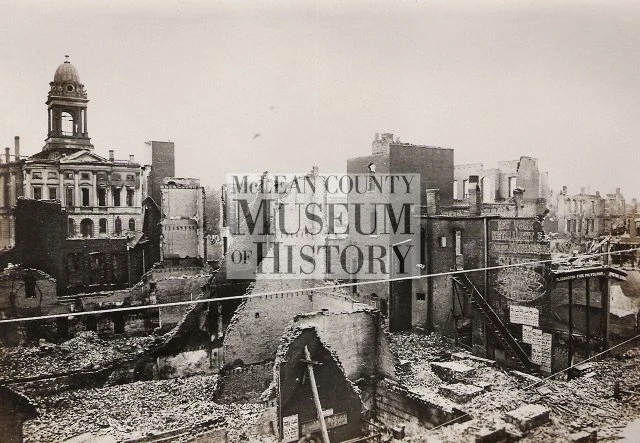 View southwest from Main and Monroe streets.